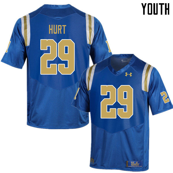 Youth #29 Delon Hurt UCLA Bruins College Football Jerseys Sale-Blue
